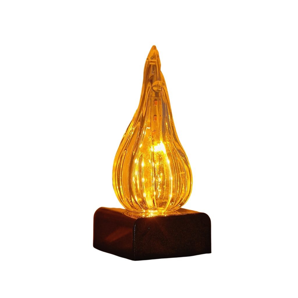 Wkład LED do zniczy Cortina ŻYWY PŁOMIEŃ 15 cm | długo świeci | elegancki