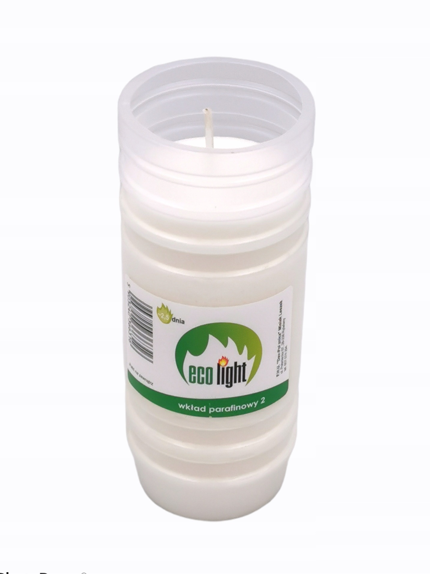 Wkład parafinowy do zniczy Ecolight2 14 cm | 20 sztuk | zgrzewka | - obrazek 2