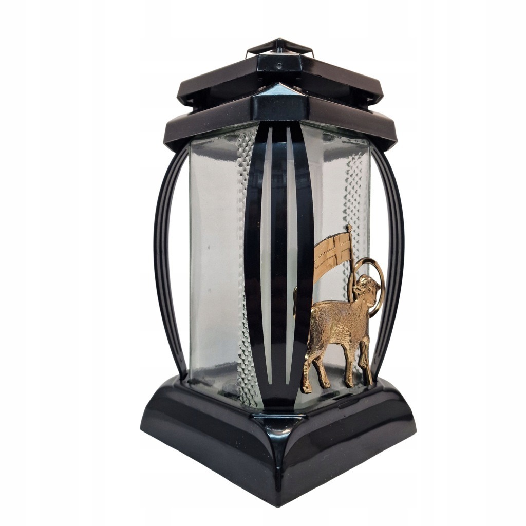 Znicz Lampion Kapliczka Baranek 24 cm PRIMA 1 | Wielkanoc | Elegancja - obrazek 2