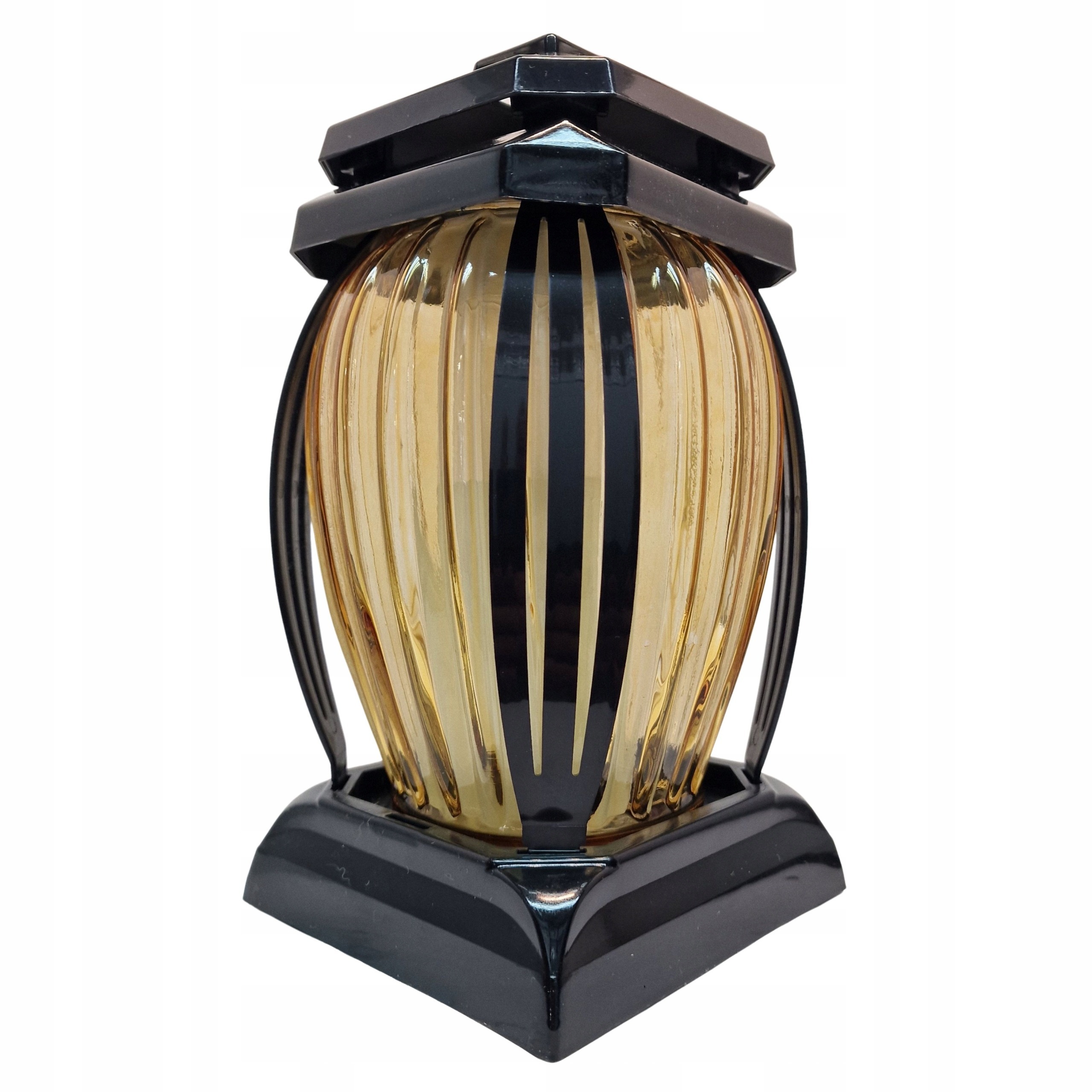Znicz Latarnia PRIMA 2 – Dymione Szkło | Elegancki Lampion na Grób | Trwały - obrazek 2