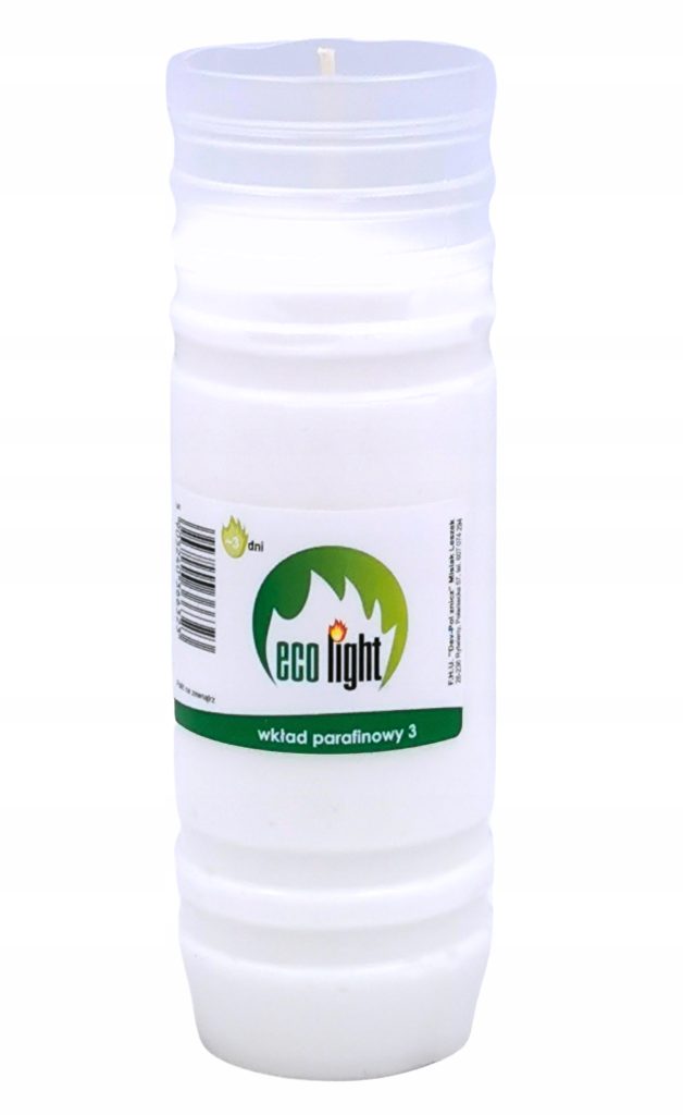 Wkład parafinowy do zniczy Ecolight3 17 cm